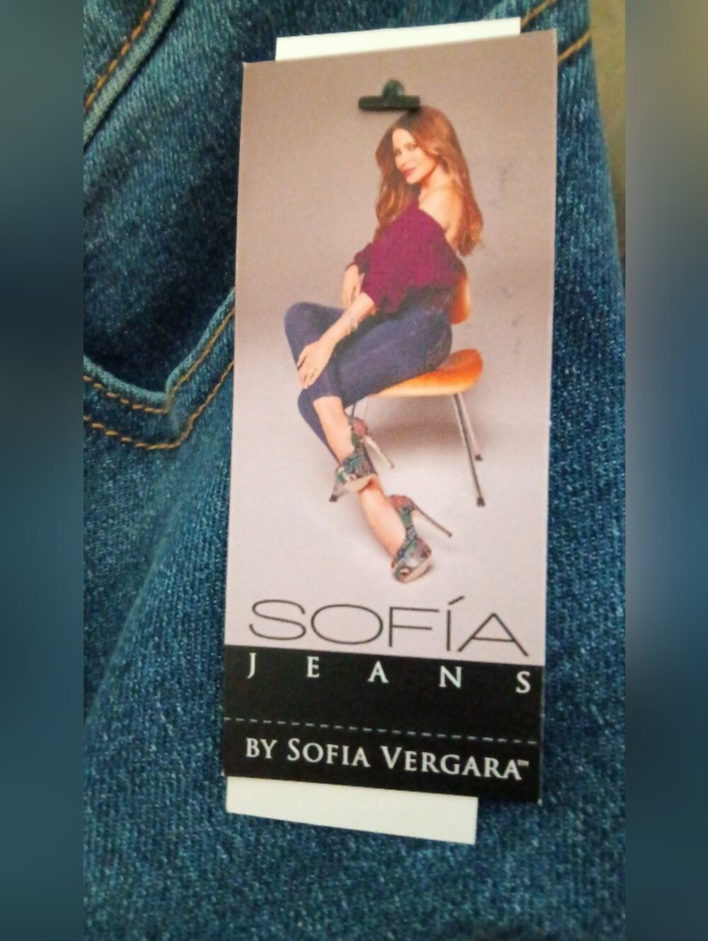 sofia by sofia vergara Blue Denim Flare Jeans